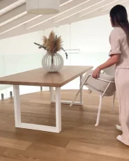 Conjunto de 2 sillas de comedor SPRINGER Chenilla Beige claro_1182587