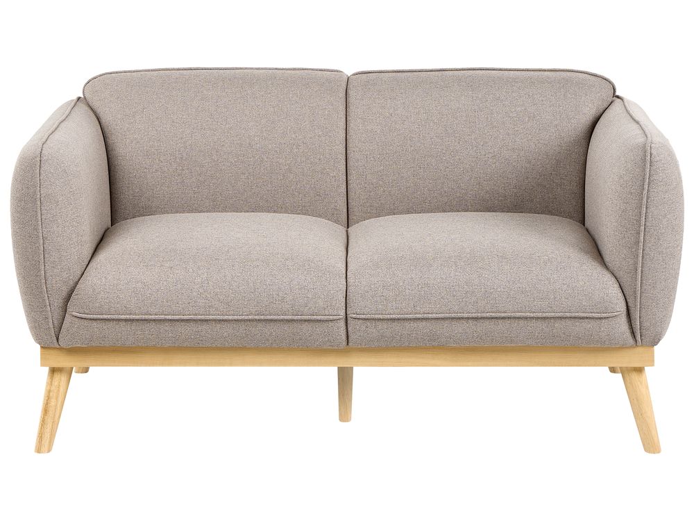 Sofa 2-Sitzer LJUNG Stoff Hellbraun