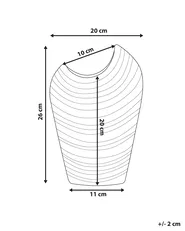 Wazon dekoracyjny ECETRA 26 cm Kamionka Srebrny_733832