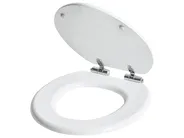 Sedile per WC MAZARUNI Soft Close Fibra a media densità (MDF) Bianco_1016458