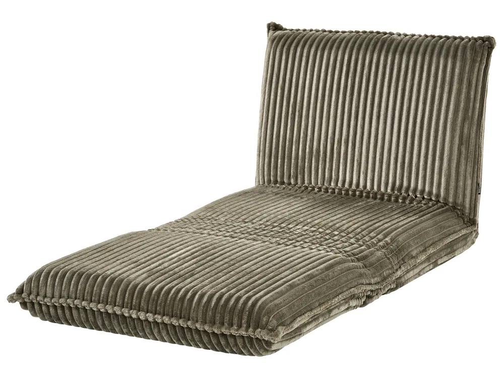 Divano letto singolo LYSEKIL Velluto a coste Verde_1043329
