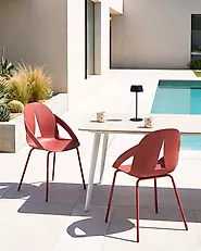 Set of 2 Garden Chairs BOLGHERI Red_1182948