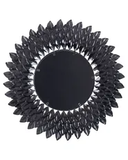 Lustro ścienne LARRAU 70 cm 70 cm Metal Srebrny_704616