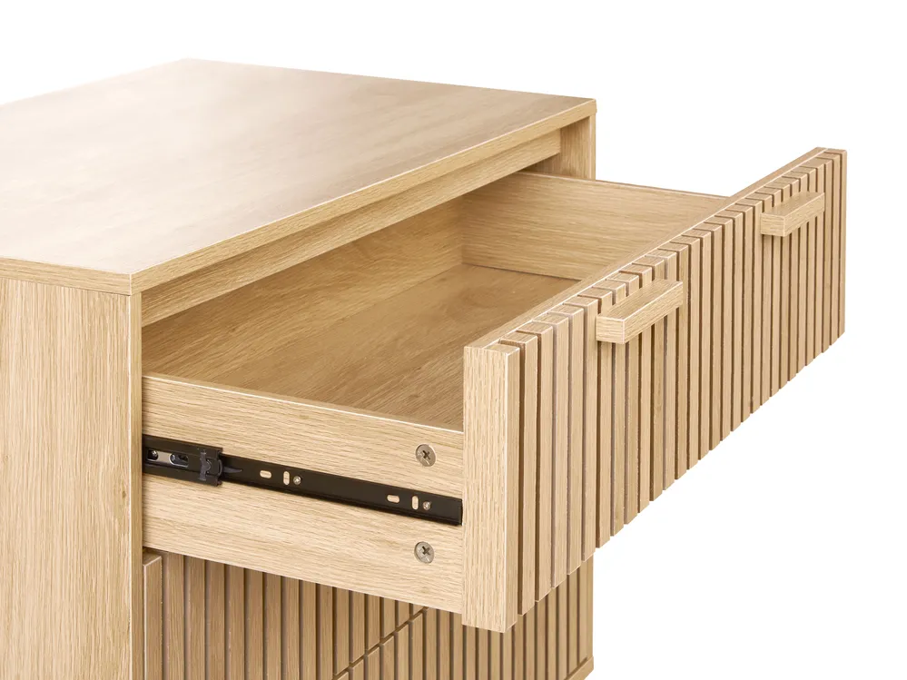 Cassettiera 88x77h cm in legno con 3 cassetti - Freia Sheesham