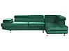 Corner Sofa NORREA Velvet Emerald Green Left Hand