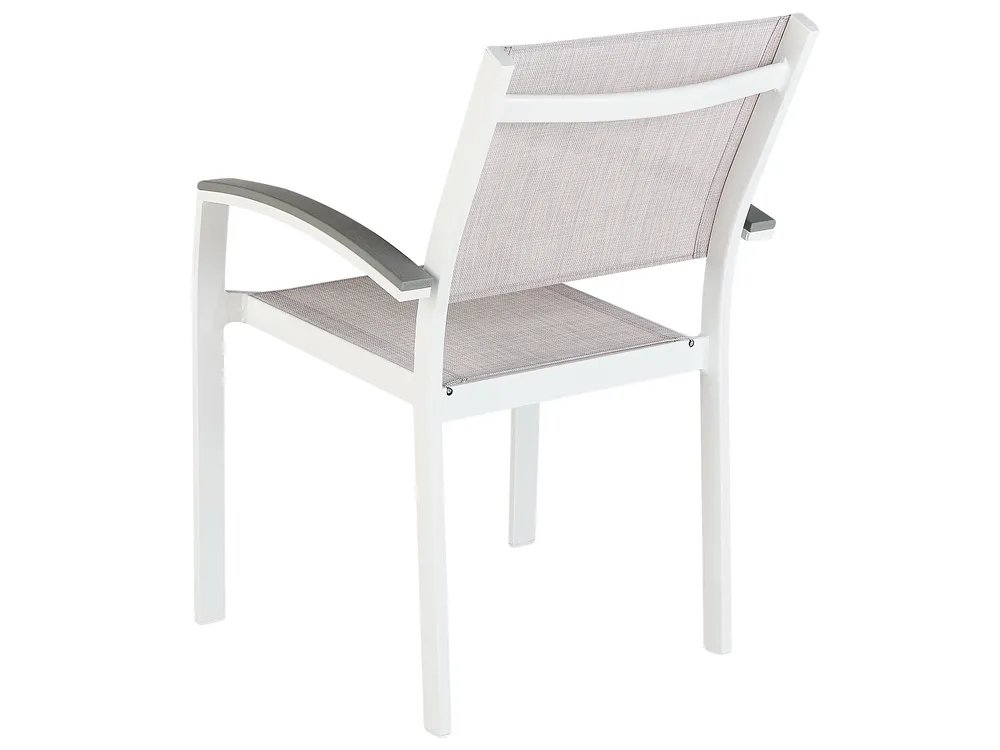 Set da pranzo da giardino 8 posti PERETA Metallo Grigio_891319