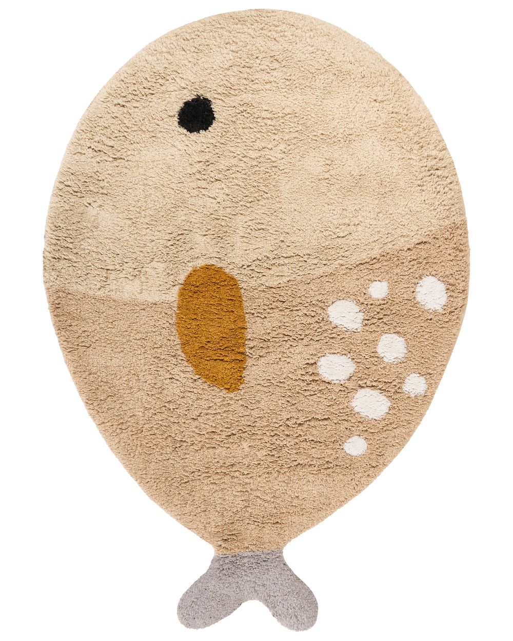 Børnetæppe BLOOP Beige 80 x 120 cm Bomuld