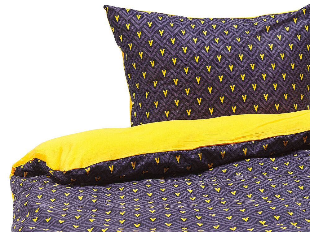 Ensemble de housses de couette WALLINGFORD 155 x 220 cm Satin de coton Bleu