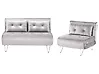 Living Room Set 3 Seater VESTFOLD Velvet Grey
