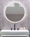 Speil LED ø 79 cm sølv DEAUVILLE_863038