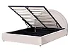Ottoman Bed MOUZON Fabric Light Beige 160 x 200 cm (EU King Size)