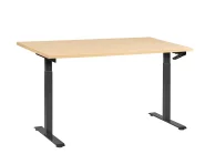 Manual Adjustable Standing Desk DESTINES 160 cm 72 cm Black/ Light Brown_1000550