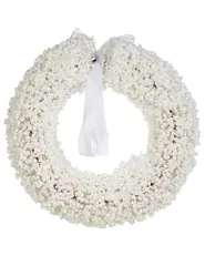 Wieniec świąteczny ARESJON 40 cm Biały_1018719