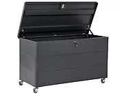 Cesta KYMI 136 cm 55 cm Metallo con ruote Grigio scuro_1173666