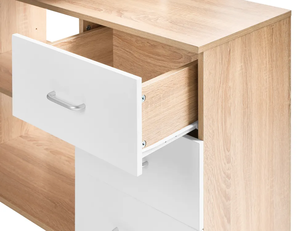 Corner Desk SOGNE 140 cm 100 cm Light Brown_1054777