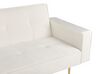Canapé-lit 3 places en velours blanc cassé VISNES_921871