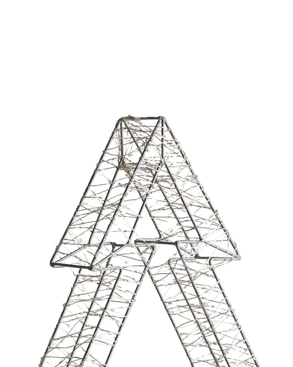 Decorazione per esterni LED AKERAN 60 cm Albero di Natale Argento_1031799