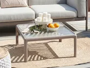 Garden Coffee Table FERRETTI 69 cm 69 cm Taupe_1057988