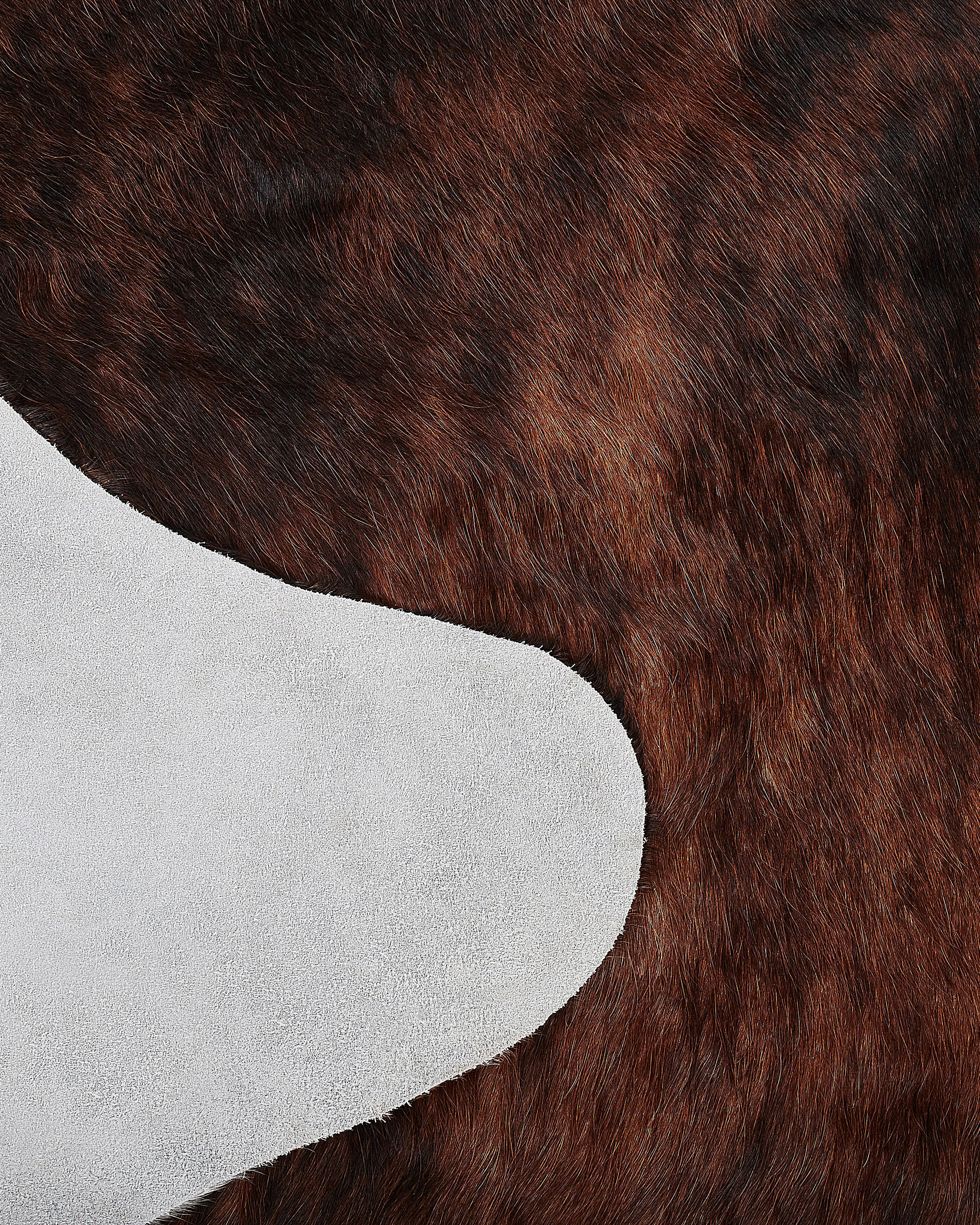 Cowhide Rug 3-4 m² Dark Brown NASQU_815846