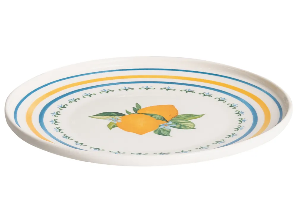 Zastawa stołowa 24-częściowa TARRAGON Porcelana Biały/ zielony_1069201
