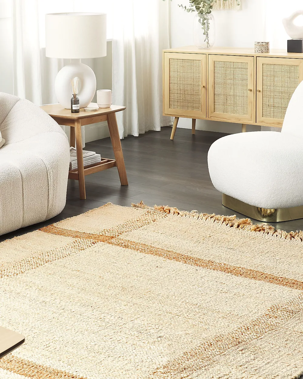 Tapis YELMEZ Beige 160 x 230 cm Jute_1182491