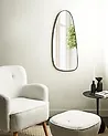 Wall Mirror CERGY 39 cm 95 cm Metal Black