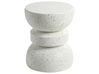 Side Table FALIRO 37 cm 37 cm Terrazzo Effect Off-White