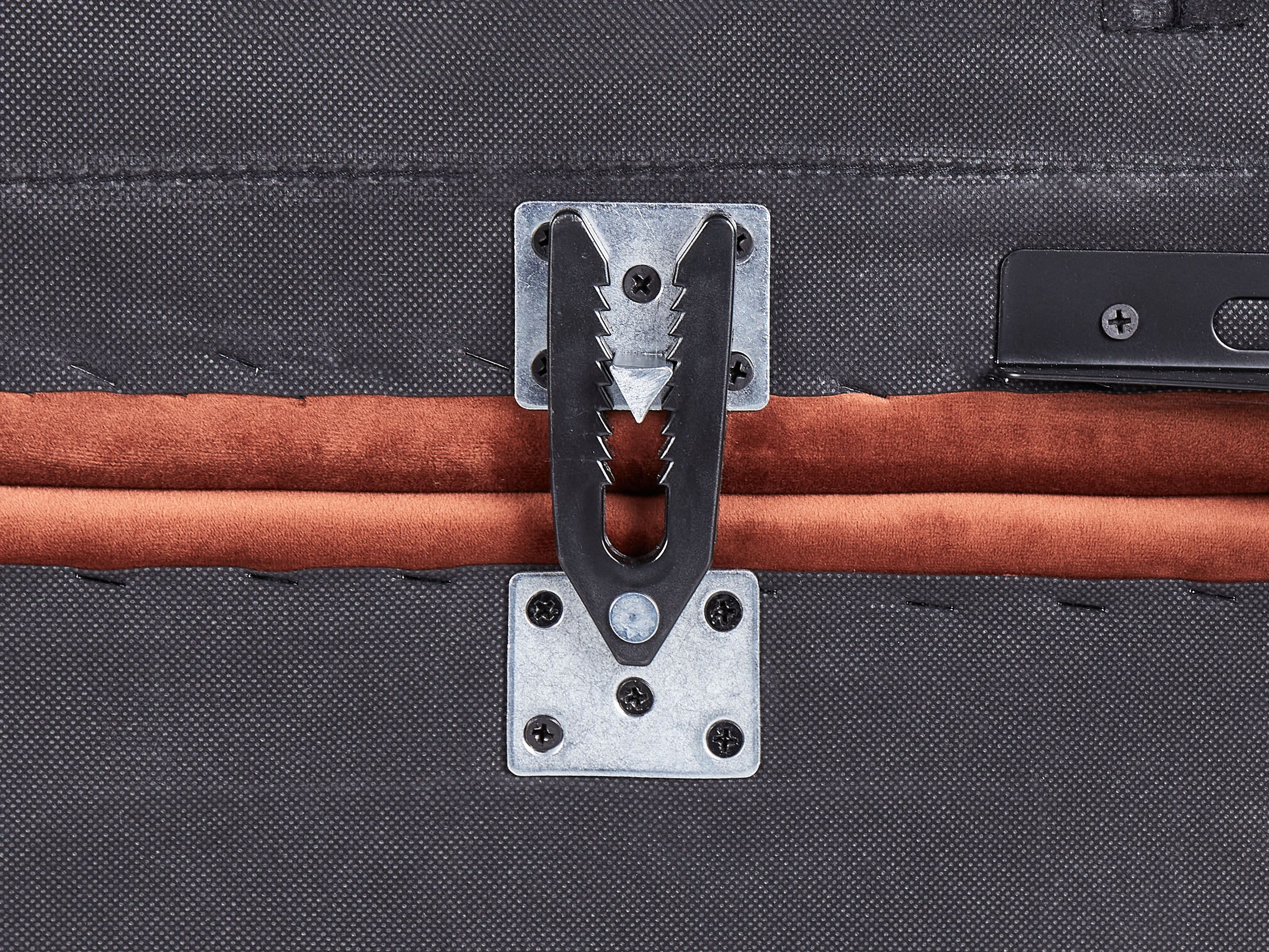 Canapé-lit modulable en forme de U 5 places ALNES Velours Rouge clair ...