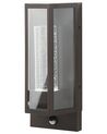 LED-vägglampa för utomhusbruk med rörelsesensor 15 x 35 cm svart FRUID_870440