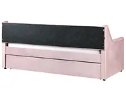 Trundle Bed Velvet MONTARGIS 90 x 200 cm (EU Single) Pink_1042158