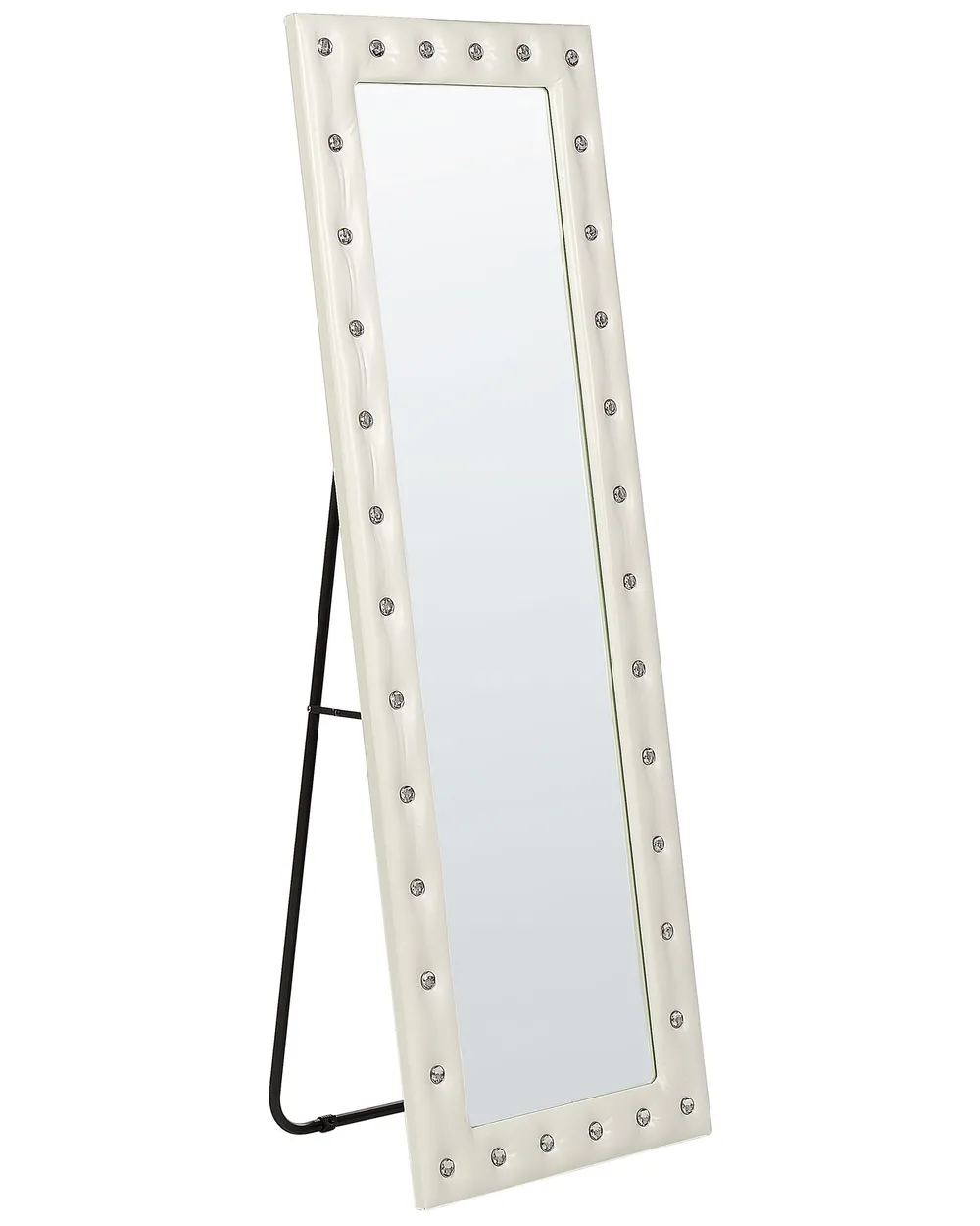 Standing Mirror ANSOUIS 150 cm Faux Leather White_1006437