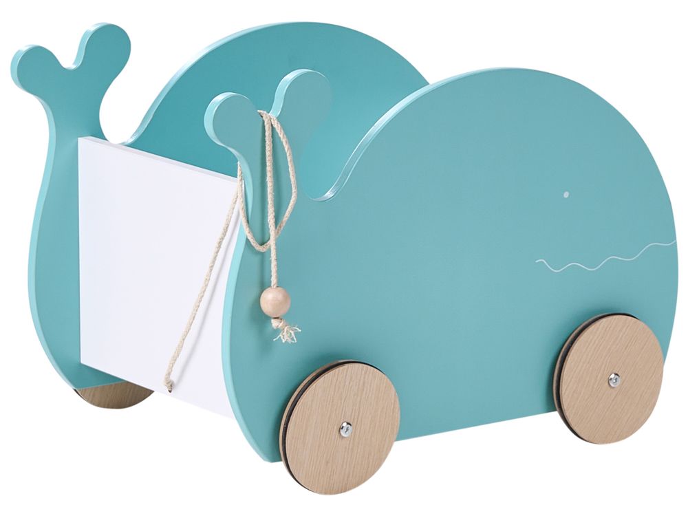 Spielzeugkiste mit Rädern WOOLI 30 cm Blau