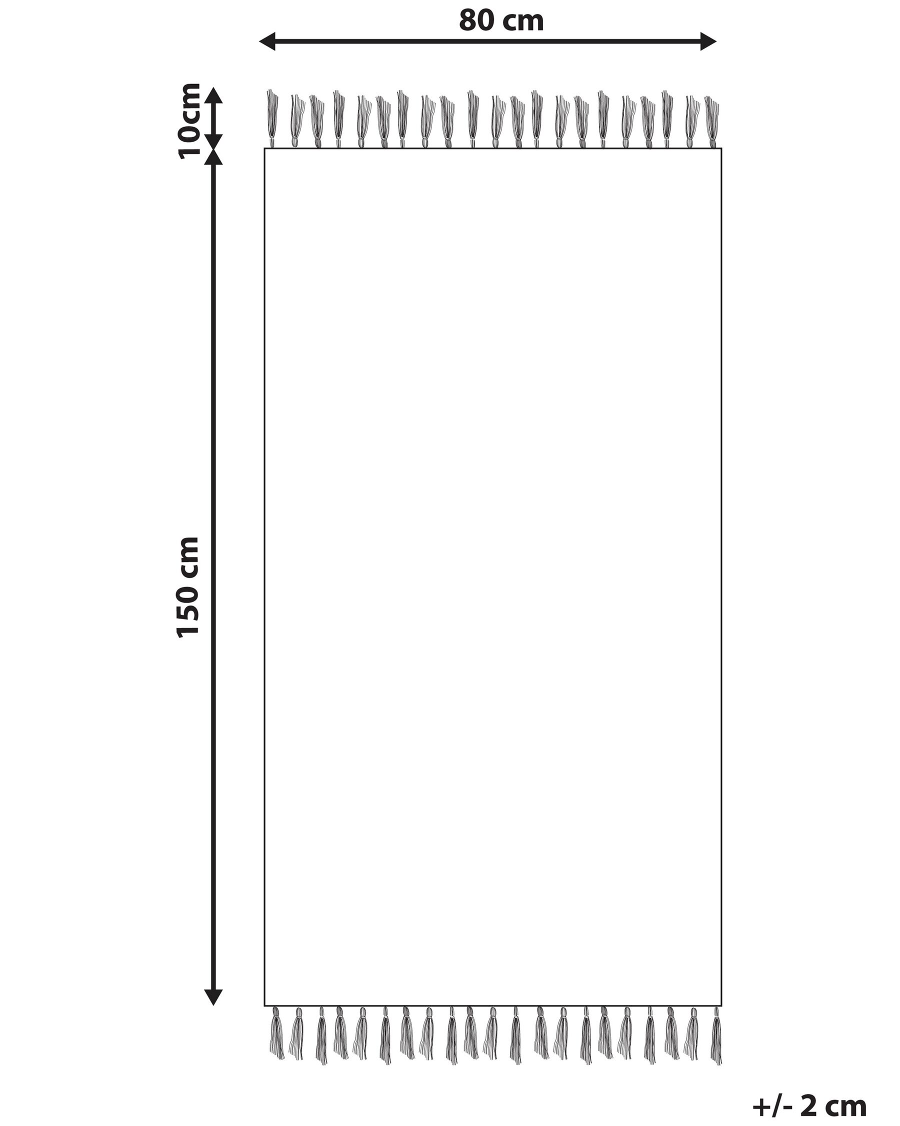 Cotton Area Rug 80 x 150 cm Brown and Beige SINOP_839724