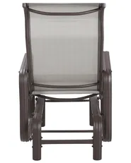 Sedia da giardino BORGIO Metallo Marrone/Grigio_867243