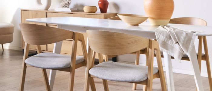 Dining chairs with wood table discount