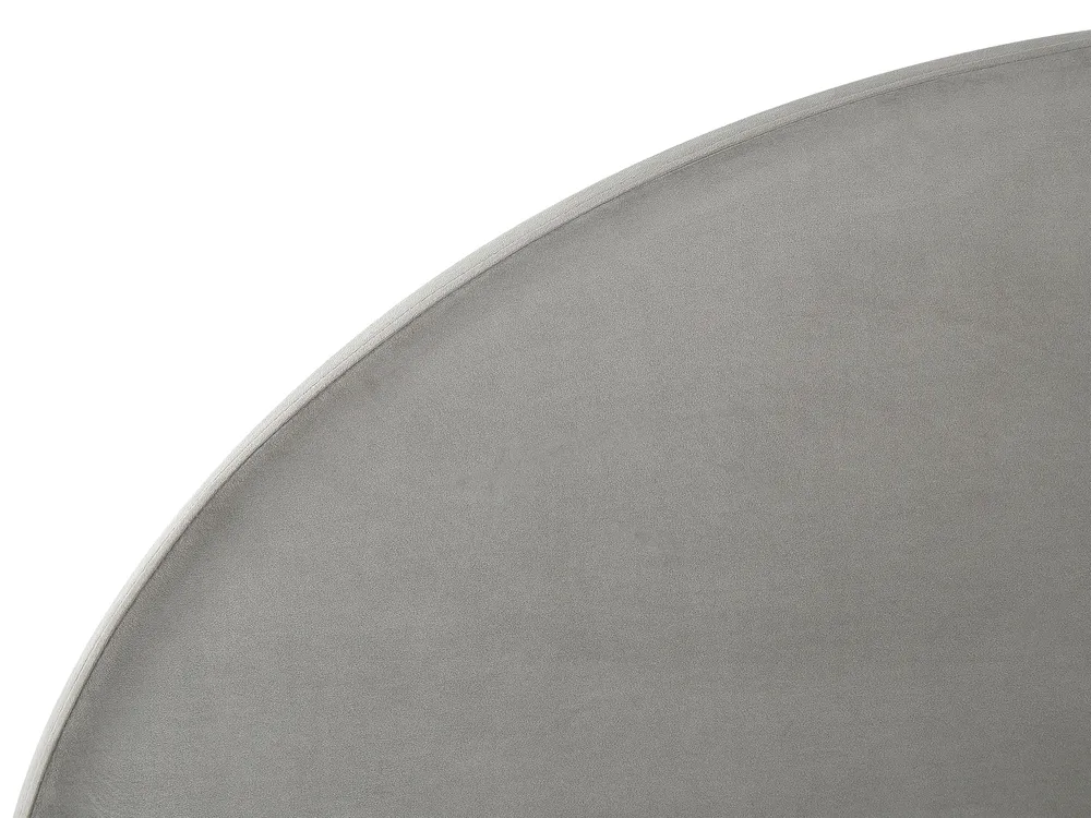 Ottoman Bed VAUCLUSE Velvet Light Grey 160 x 200 cm (EU King Size)_837427