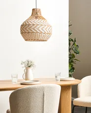 Pendant Lamp YAUCO Rattan White_995686