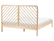 Bed Pine Wood SEPHOS 160 x 200 cm (EU King Size) Light Brown_1079470