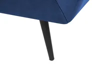 Sofa 3 Seater LENVIK Velvet Navy Blue_785006