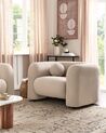 Fauteuil en bouclé beige LEIREN_920653