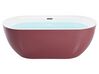 Badewanne freistehend burgunderrot oval 170 x 80 cm CARRERA_812138