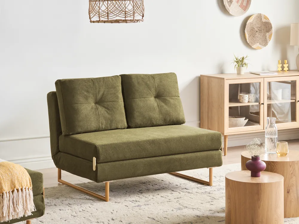 Sofa rozkładana dla 2 osób JERSLEV Zielony
