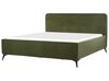 Boucle EU Super King Size Bed Green VALOGNES_933762