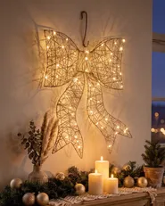 Christmas Decoration LED FILSO 56 cm Bow Gold_1015407