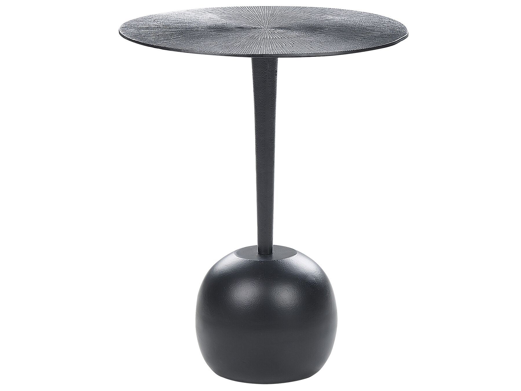 Tavolino metallo nero ⌀ 40 cm EUCLA_853902