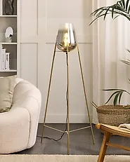 Floor Lamp MENA Metal Gold_1172856
