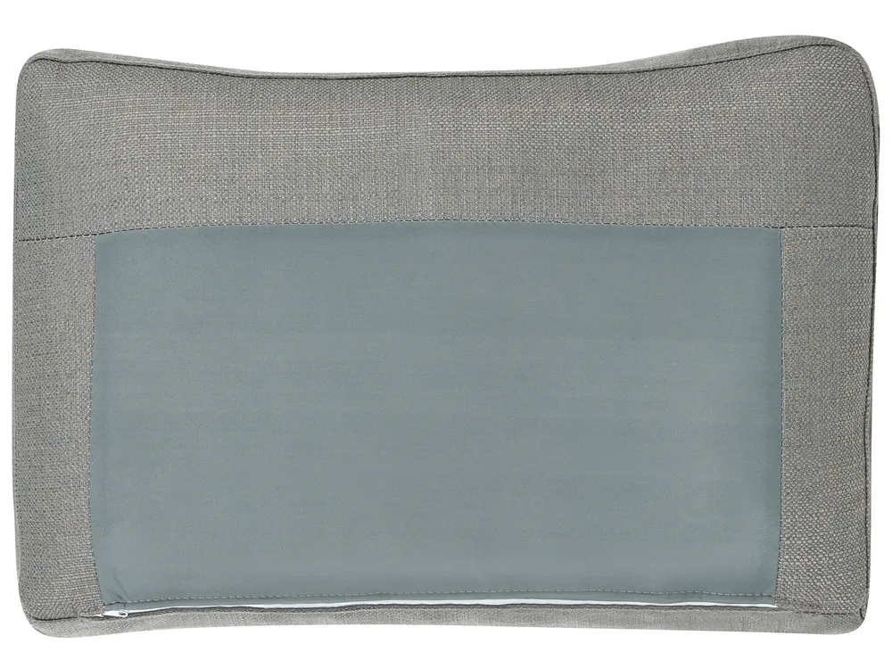 Sofa Bed 3 Seater SIRO with Storage Fabric Grey Left Hand_885671