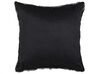 Set of 2 Faux Fur Cushions 45 x 45 cm Black and White RUBRUM _822160