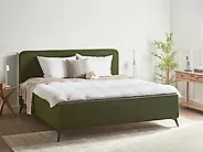 Bed Boucle VALOGNES 180 x 200 cm (EU Super King) Dark Green_1183888