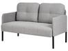 2 Seater Fabric Sofa Grey LAHTI_930572